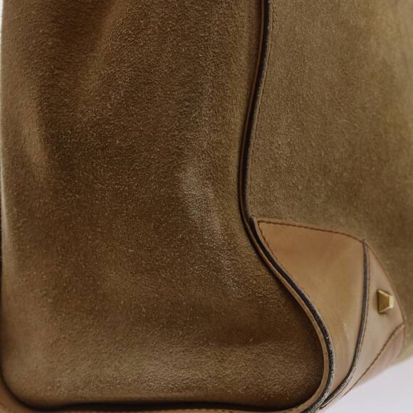 GUCCI Beige Canvas Nailhead Suede Tote with Dustbag 2000's Model 120897 - Picture 16 of 16